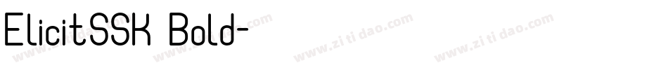 ElicitSSK Bold字体转换